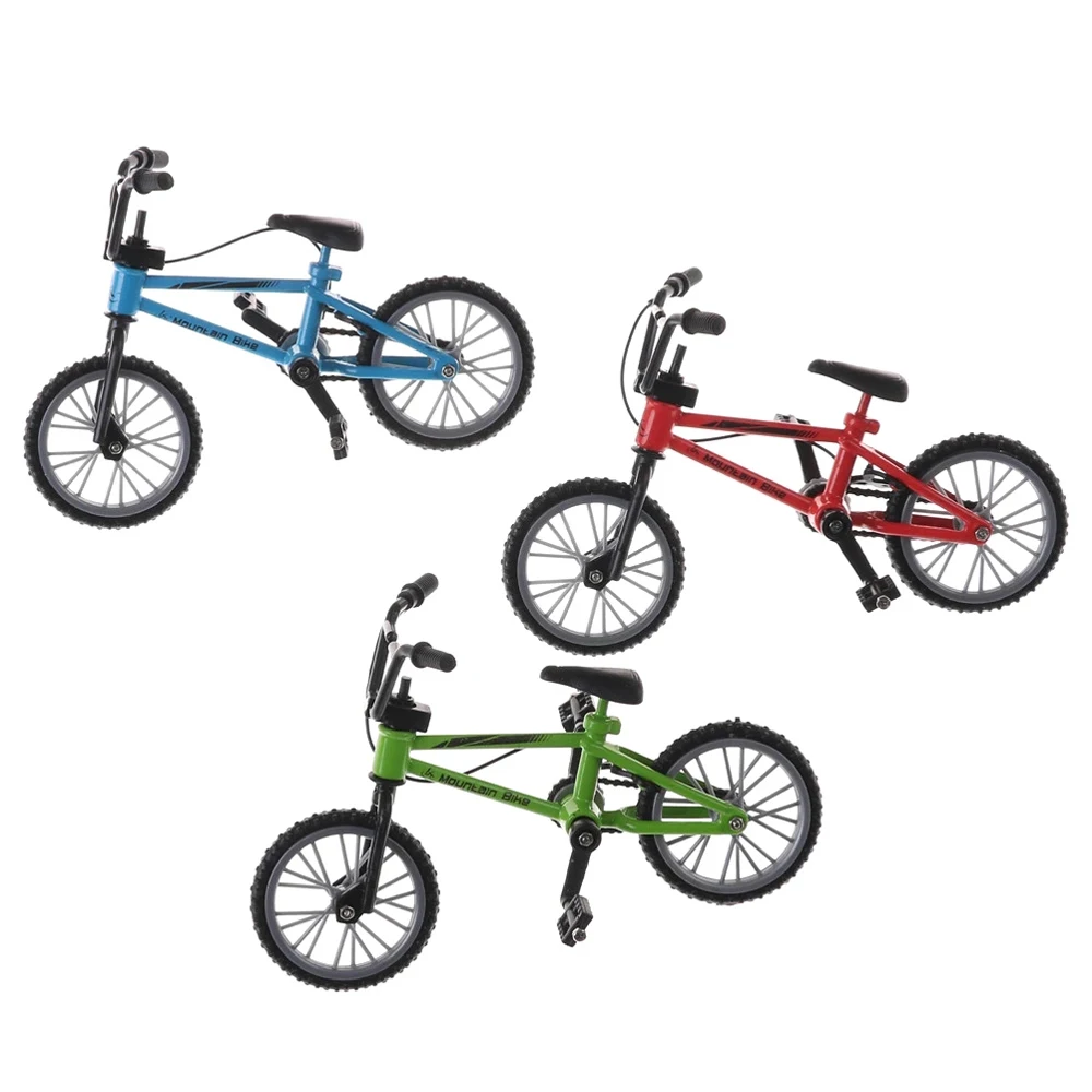 Retro Alloy Mini Finger BMX Bicycle Assembly Bike Model Toys Gadgets Gift Toys Model Mini Portable Bike For Kid bike toys finger bike toys