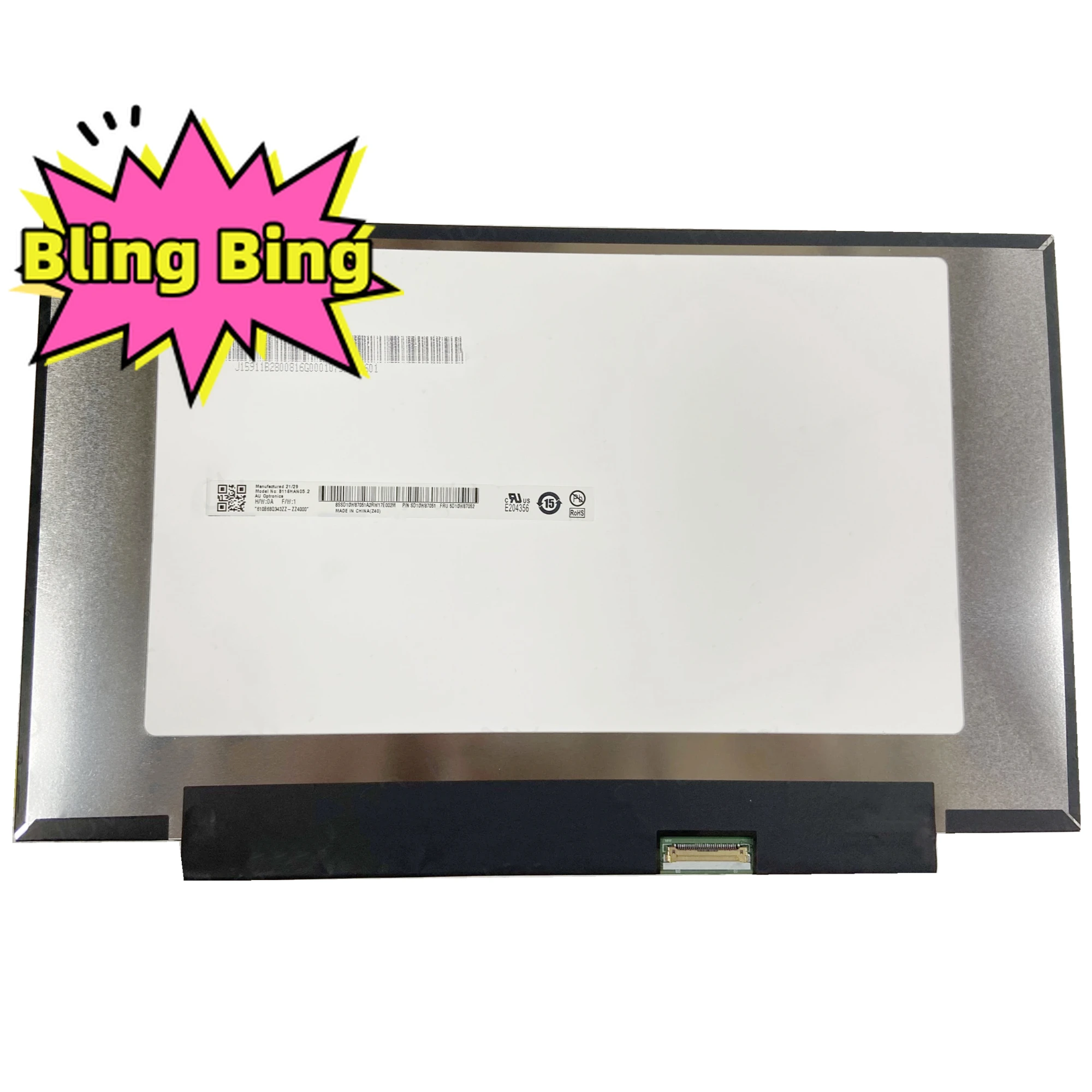 

B116HAN05.2 IPS EDP 11.6 Inch 1920x1080 52% NTSC 30pins FHD for Glossy Slim Panel Laptop LCD LED Screen