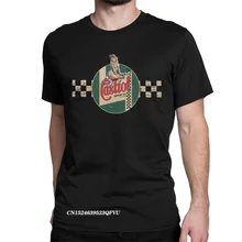 Castrol Camiseta a rayas de carreras para hombre y niña, ropa de algodón Premium, Estilo Vintage, Harajuku