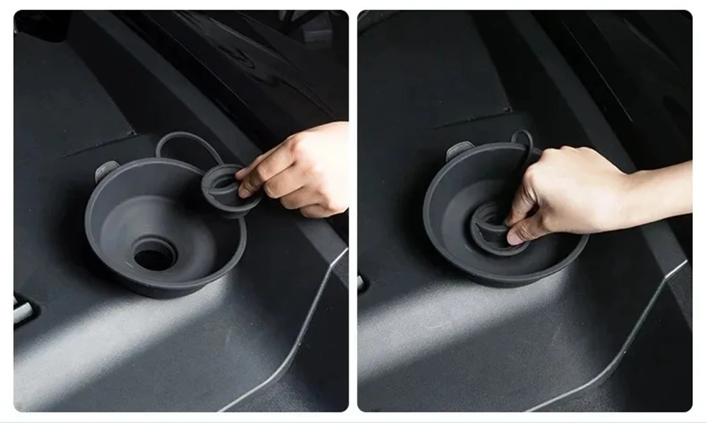 Glas wischer füll trichter für Tesla Modell 3 y Wacholder Lanuch Füller Windschutz scheibe flüssigkeits gefüllter Wischer trichter Zubehör – Detail 4