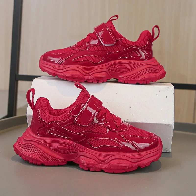 Kids' Trendy Non-Slip Sneakers with Soft Thick Sole - 2024 Fashionable Versatile Sports Shoes