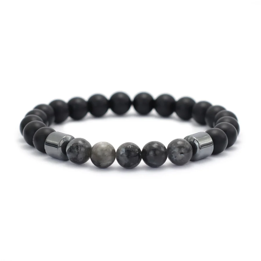 Klassische Mode Männer Armband Perlen 8mm Tiger Augen Vulkangestein Stein Strang Armband Hämatit Heilung Armband Pulseria Hombre – Detail 14