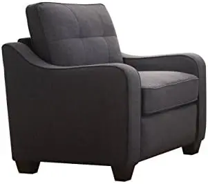 

II Loveseat с 2 подушками, серое полотно