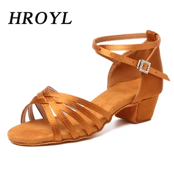 Girls Dance Shoes For Women Ladies Ballroom Latin Children/Kids Tango Salsa Latin Dancing Shoes Low Heel Salsa Training Shoes 1