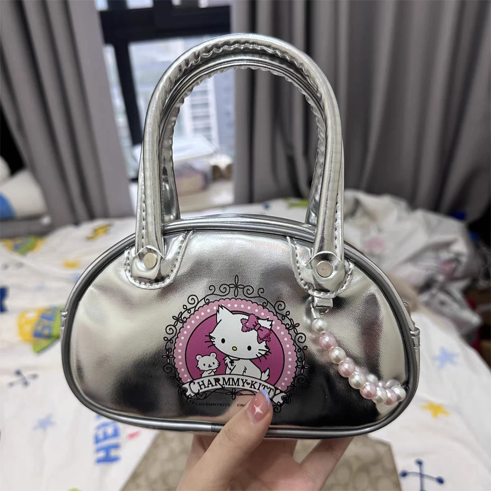 

Hello Kitty Kawaii сумка-мессенджер аниме Sanrio Kt кошка кожаная сумка ретро сумка на одно плечо женский мультяшный рюкзак сумка подарок