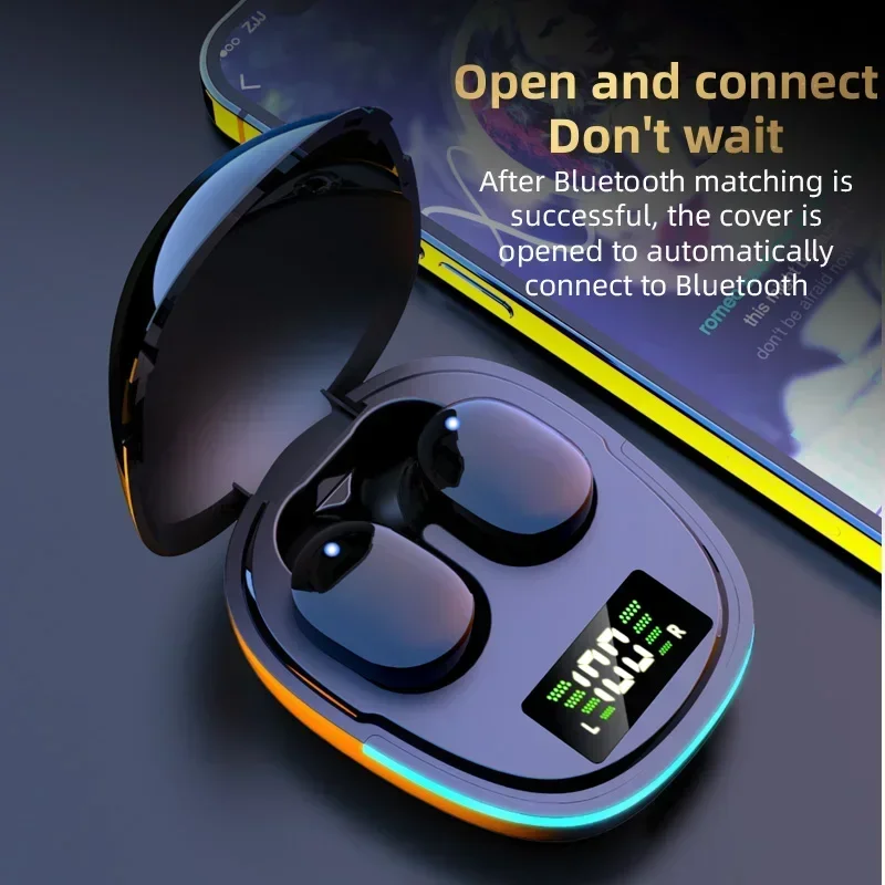 thumbnail image 3 of 5,3 Chips Auriculares inalámbricos con Bluetooth con micrófono G9s Tws auriculares para juegos con reducción de ruido de alta calidad Bluetooth Manos libres, 3 of 6