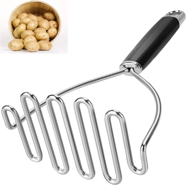 Hand Potato Masher Stainless Steel Mashers Kitchen Tools Handheld Masher  Potato Ricer for Mashed Potato Pumpkin Carrot - AliExpress