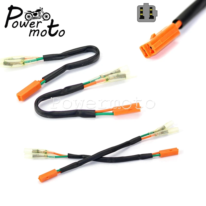 

Указатель поворота, адаптер провода, жгут проводов, 2-контактный штекер, индикаторы, разъем для KAWASAKI Z 125 250 300 650 EX 250 300 ZX