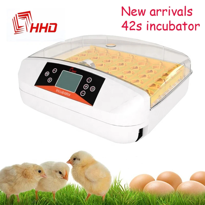 

Full-automatic Swinging Egg Turning LED Screen 42 Egg Incubator Temperature And Humidity Dual Display Chicken Hatcher Machine