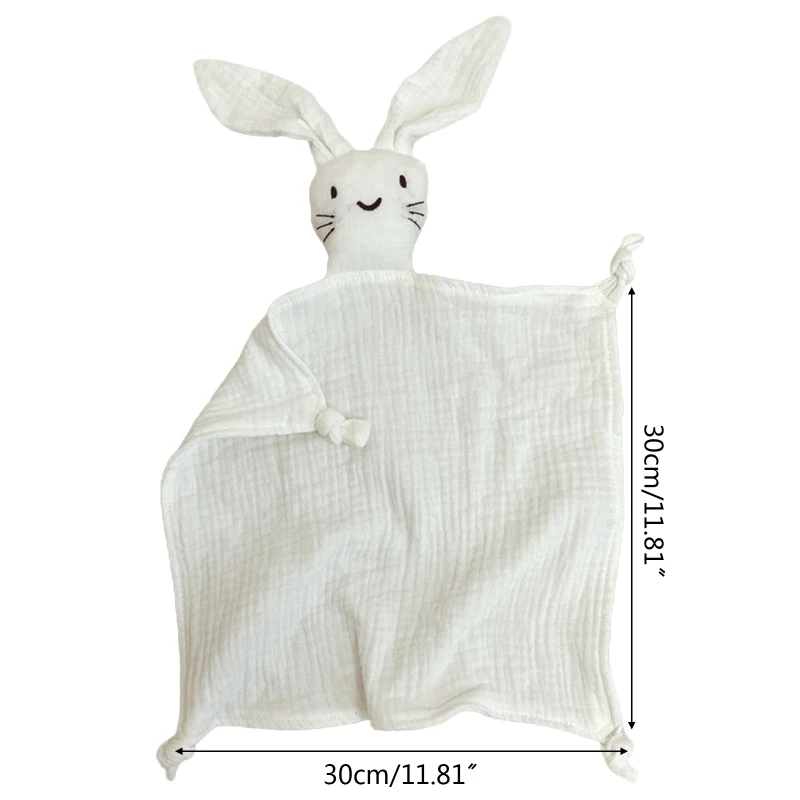Muslin Absorbent Bandana Infants Feeding Bib Gift Baby Soothe Blanket Rabbit for Doll Appease Towel Gauze Bibs Teet muslin towel muslin feeding towel