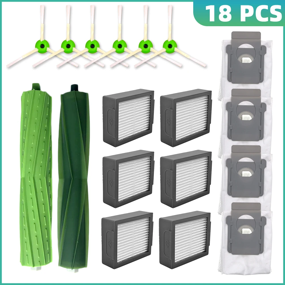 Enhanced Replacement Parts Kit for iRobot Roomba - Main Brush, Side Brush, and Filter Set
