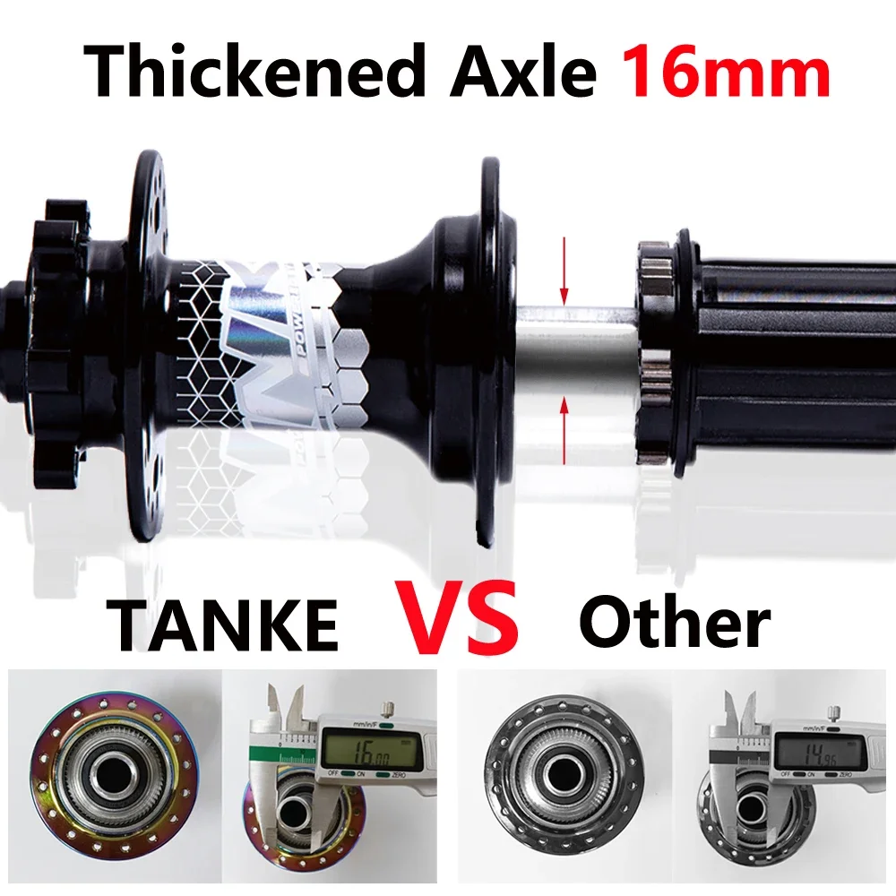 TANKE MTB Bike Hub BOOST 148 Bicycle Hubs 120 Click 6 Claws