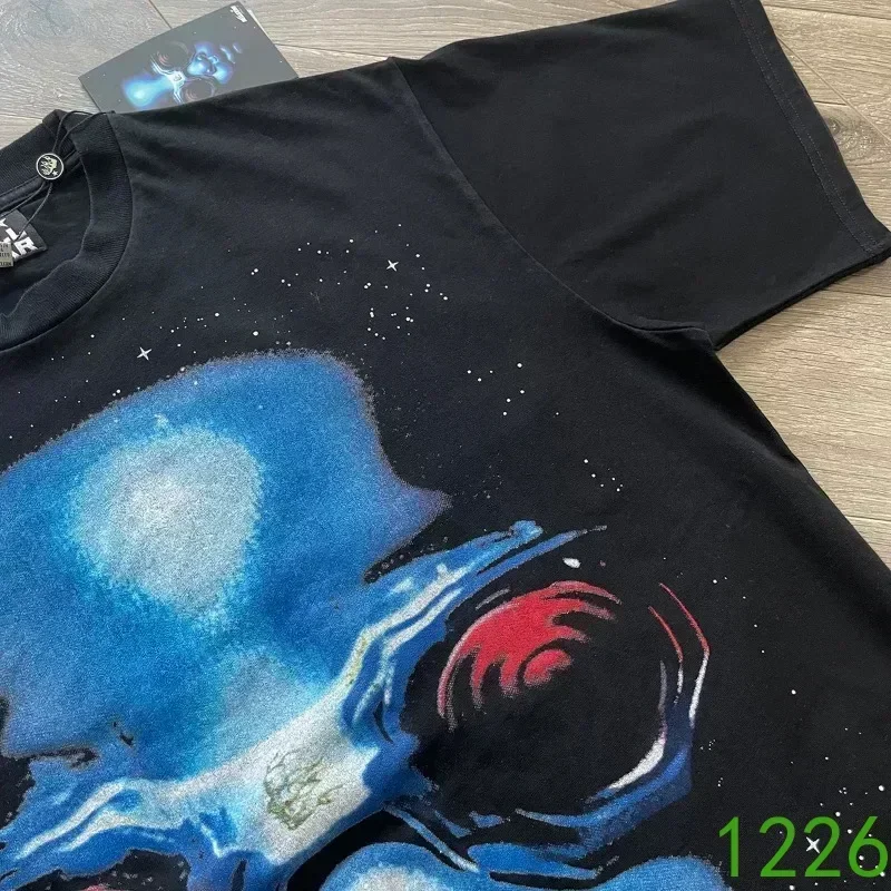 

24ss Oversized Hell Star Future Tee 1:1 Top Quality Pure Cotton Black Washed Graphic T-Shirts
