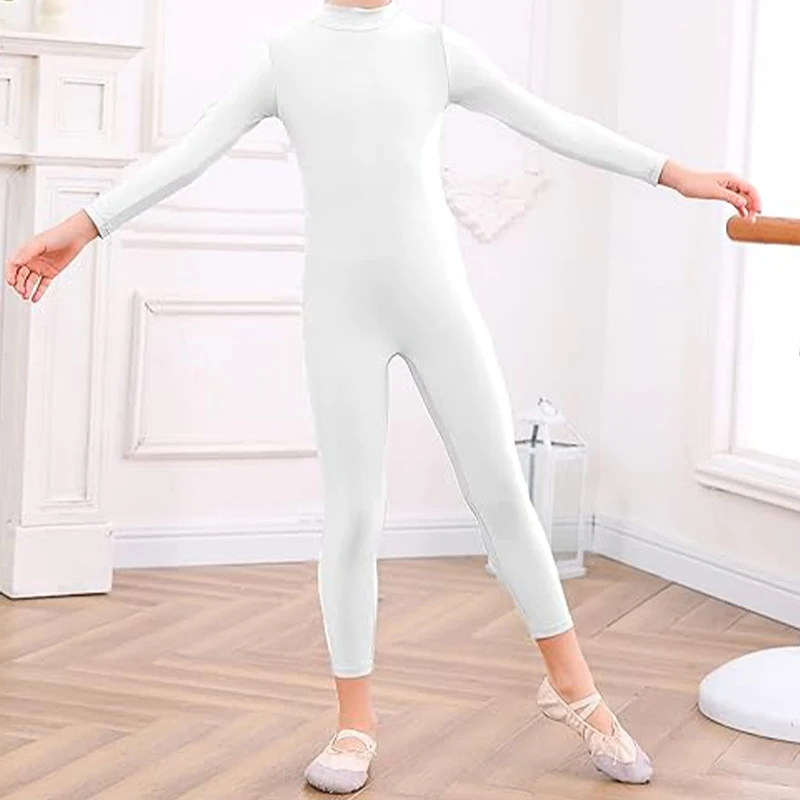 Spandex Children's Jumpsuit Open Face Unisex Girl Turtleneck Zentai suit Full Bodysuit Streth Unitard Animal Cosplay Costume