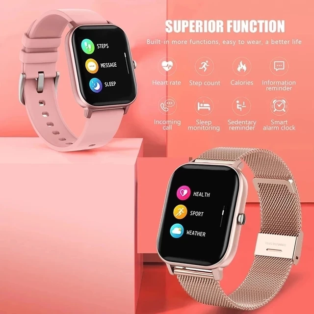 2022 New Women Bluetooth Call Smartwatch Men Customize The Watch Face 1.69 HD Full Touch Screen Ladies Smart Watch For Xiaomi 4