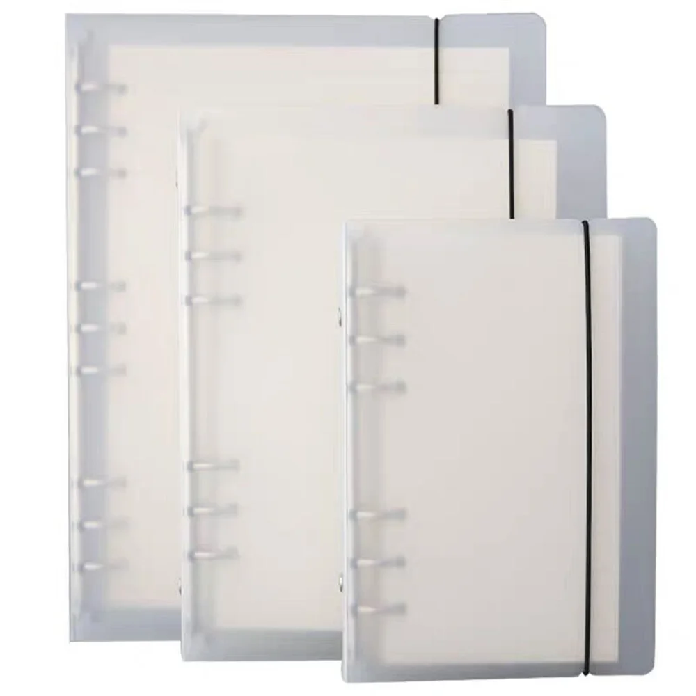 A5 A6 A7 Transparent Folder Loose Leaf Binder Ring Binder Notebook Inner Core Cover Journal Planner