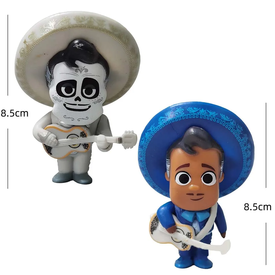 8pcs/set Movie Pixars COCO Cute Character Figure Model Toys