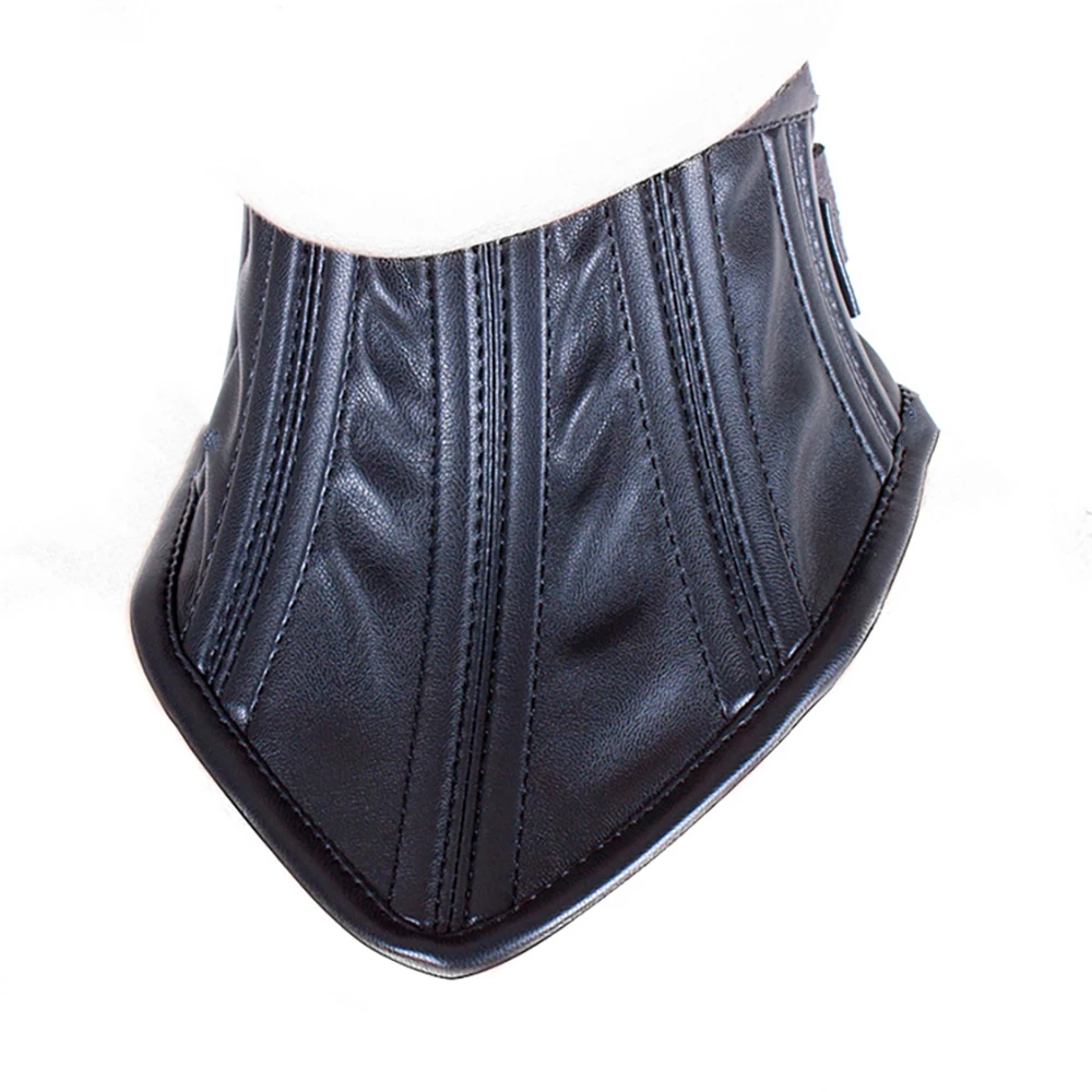 Sex Products Erotic Black Soft Sponge Padded Inside Leather Chastity Posture Neck Collar For Bdsm Choker Bondage Couples_voghion.com