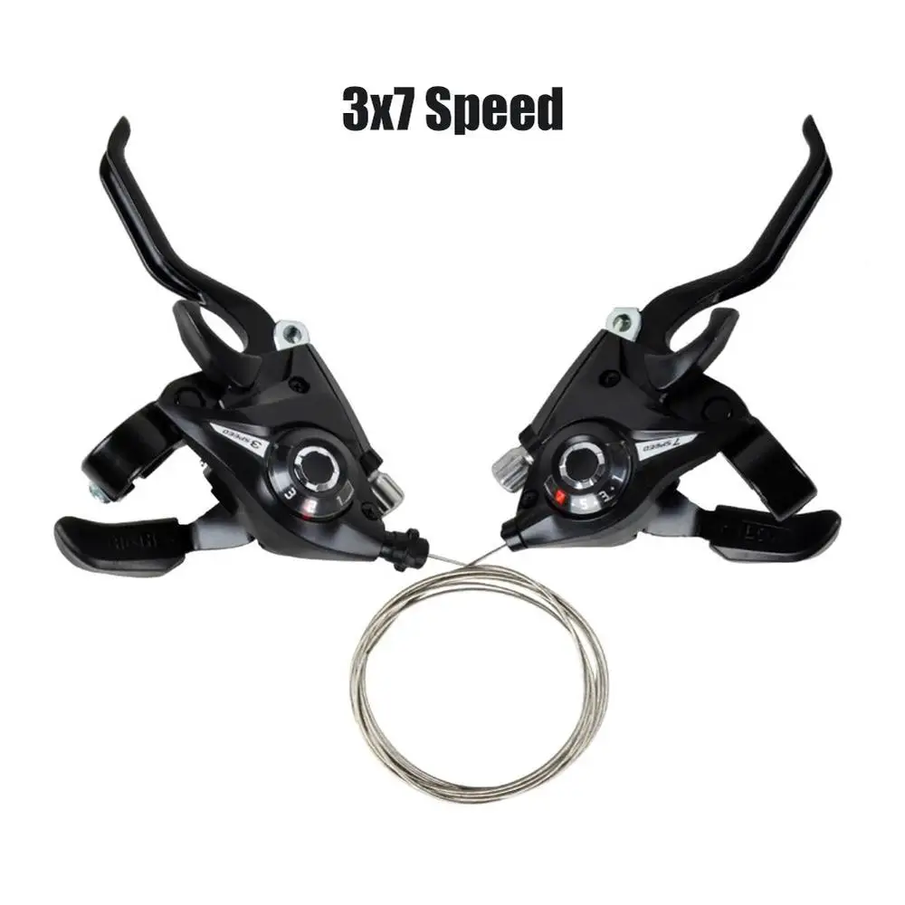 Mountainbike Shifter EF51-7 /EF51-8 MTBs Fahrrad Bremshebel Shifter Set Aluminium Legierung 3x7/3x8 Geschwindigkeit Shifter Fahrrad Zubehör – Detail 12