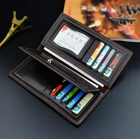 New Men's Wallet Men's Long Wallet Multi Card Slim Fashion Litchi Pattern Soft Leather Wallet Large Capacity Suit Bag 2
