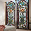 2Pcs European Chic Gothic Floral Curtains Colorful Curtains Suitable For Bedroom Bathroom Living Room Dining Room Study Room 1