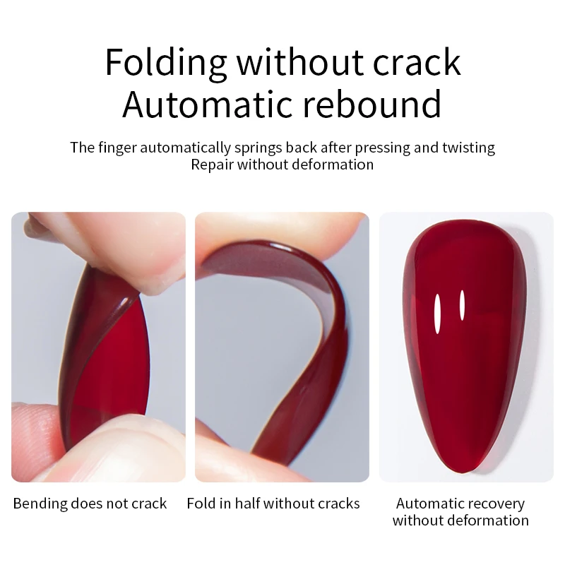 RS NAIL No Wipe Top Coat Fake Nails Soft Elastic Top Coat Nail Art Gel Varnish Semi Permanent Soak Off Reinforce Gel No Wipe Gel 2