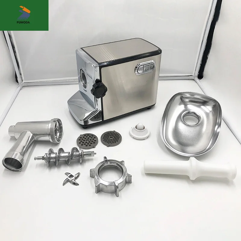 Stainless Steel Meat Mincer Beef Mutton Grinder 5mm 7mm Hole Plate Sausage Stuffer Vegetable Grinding Machine Kitchen 3