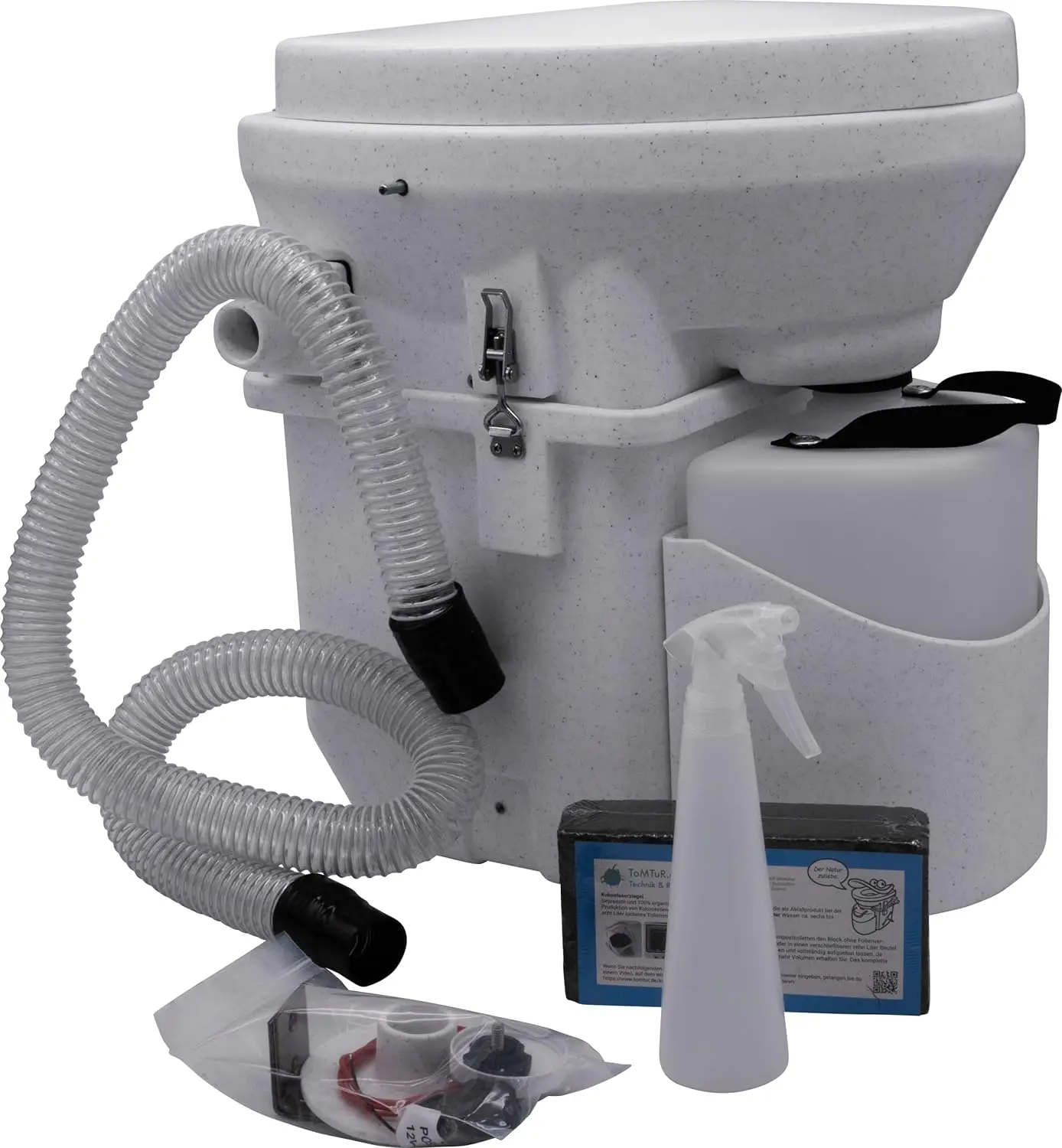 Self Contained Composting Toilet with Close Quarters Spider Handle Design squat toilet  squat potty  squating toilet 6