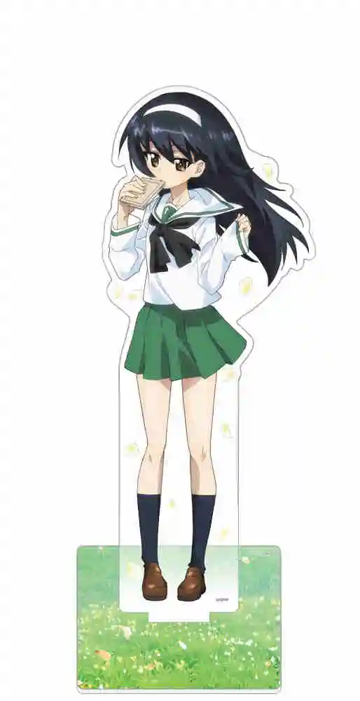 Anime-Fans Geschenke MÄDCHEN und PANZER Der Film Matrosenanzug Superstar HD Figurel Acrylständer PVC Desktop-Dekoration ca. 15 cm – Detail 3