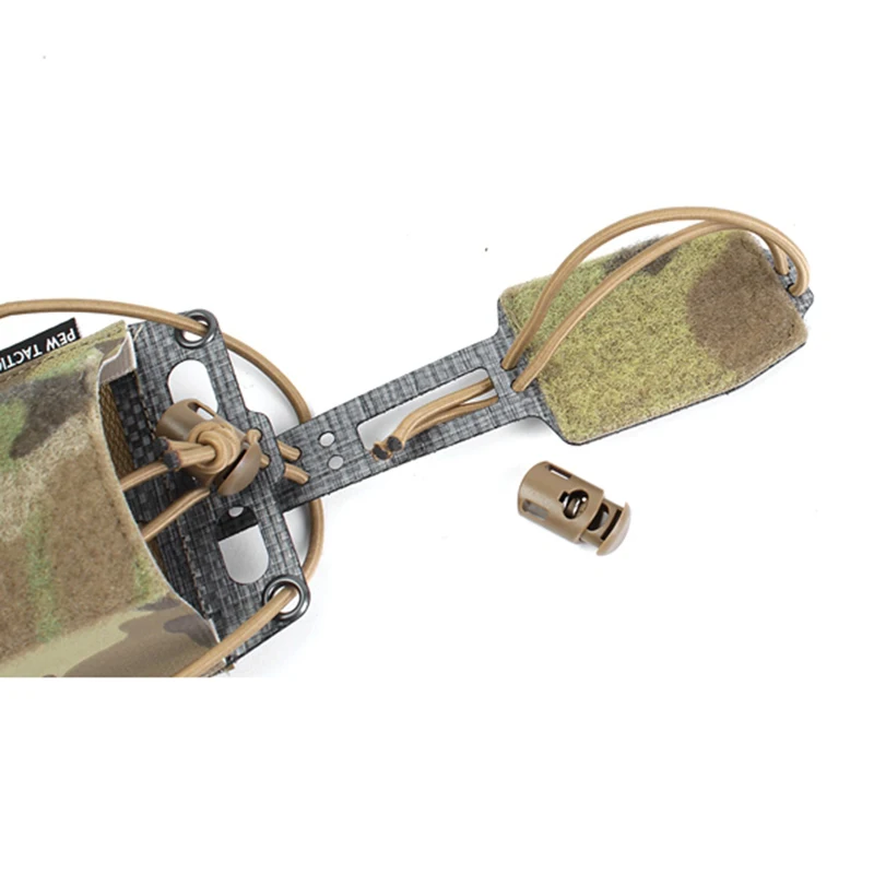 Tactical Helmet Battery Bag T Shape Frame Battery Case Pouch Helmet Paste Attached Pouch Storage