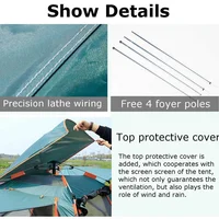Goture 6-7Person Waterproof Automatic Tent 240*240*150cm Double Layer Camping Tent Outdoor Dome Camping Family Tent Couple Tents 6