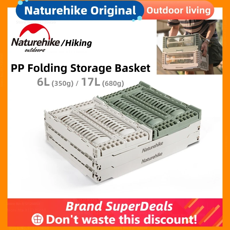 

Naturehike New Outdoor Camping PP Складная корзина для хранения Портативный открытый ящик для хранения Travel Легкая складная корзина для хранения Оборудование для хранения походов на природу