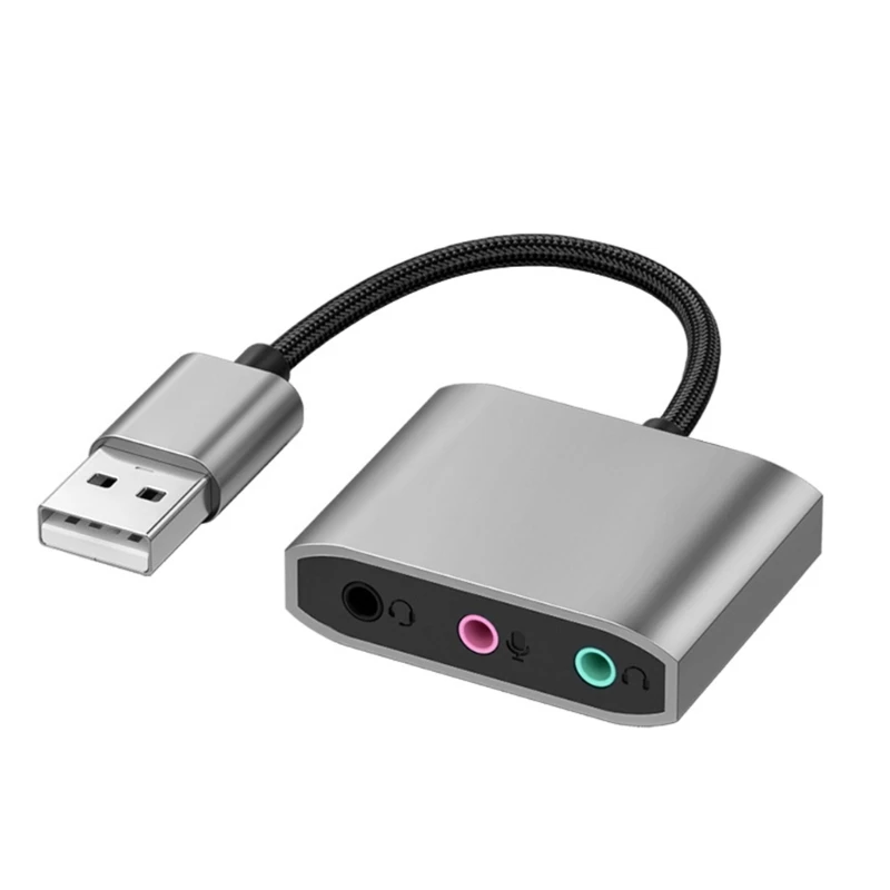 

16FB портативная внешняя звуковая карта USB звуковая карта для наушников, лучшее качество звука