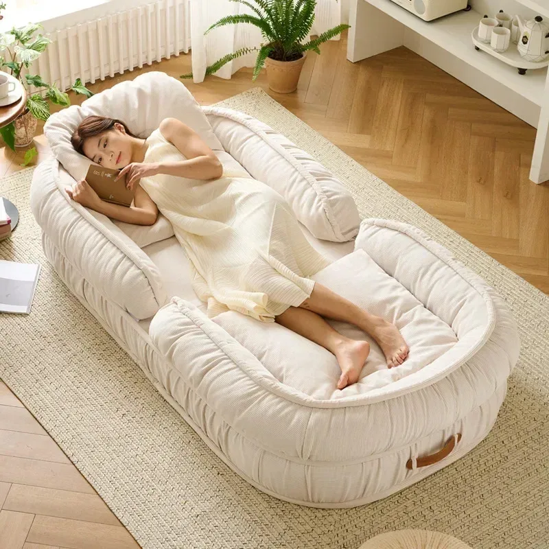 Lazy Sofa Bedroom Balcony Single Person Folding Double Person Tatami Sofa Bed Living Room Furniture Lazy Sofa Bedroom Balcony Single Person Folding Double Person Tatami Sofa Bed Living Room Furniture