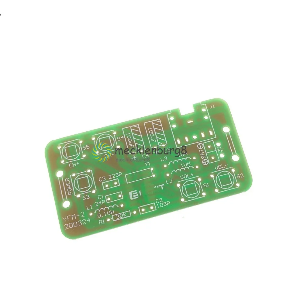 NEW Wireless Stereo FM Radio Receiver Module PCB FM DIY Electronic Kits 76MHz-108MHz