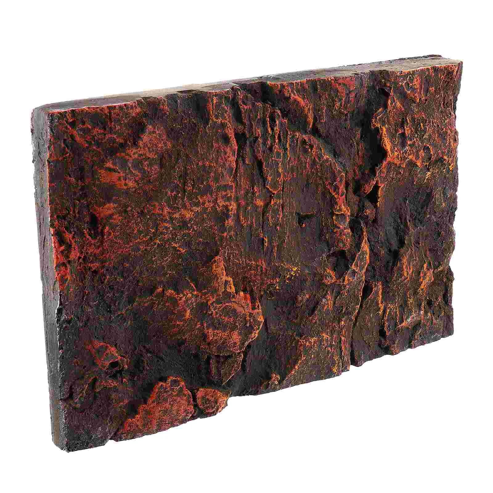 Background Tank Reptile Board Terrarium 3D Aquarium Turtle Cork Plate