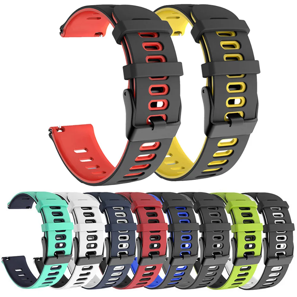 Silicone Smart Watch Band - 20mm Adjustable Wristband