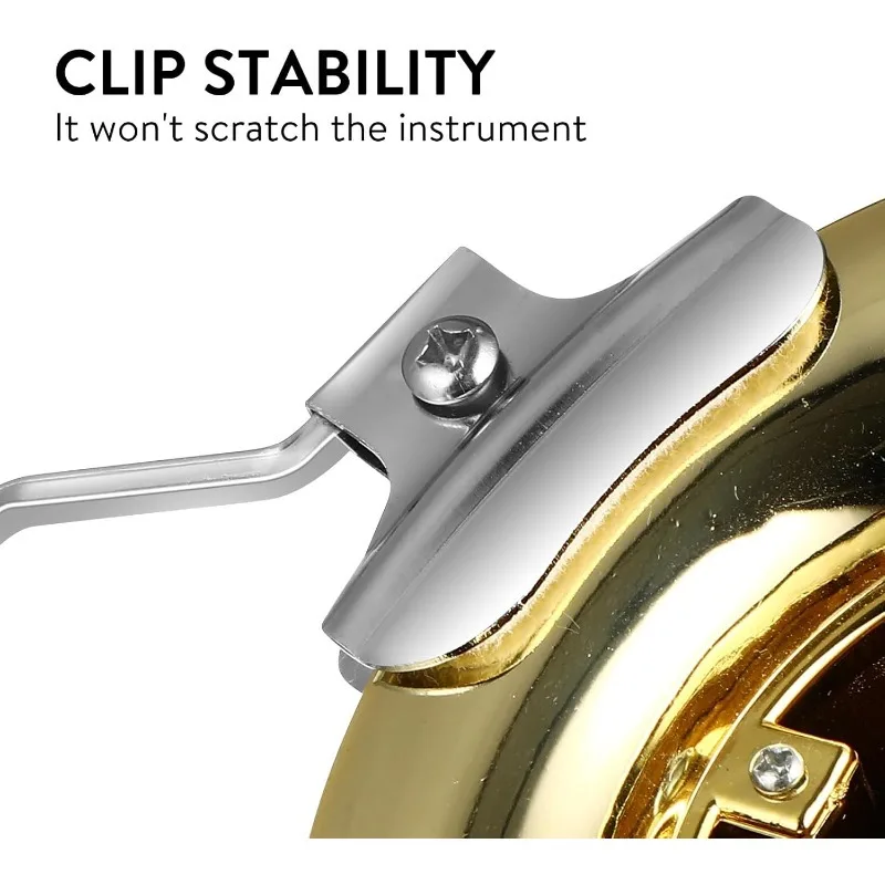 Small Trombone Score Clip Silver Holder Suitable for Musicians, General Instrument Accessories Are Convenient and Practical