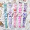 Sanrio Cinnamoroll Children Wrist Watch Kuromi Hello Kitty My Melody Kawaii Waterproof Silica Gel Chronograph Watch Student Gift