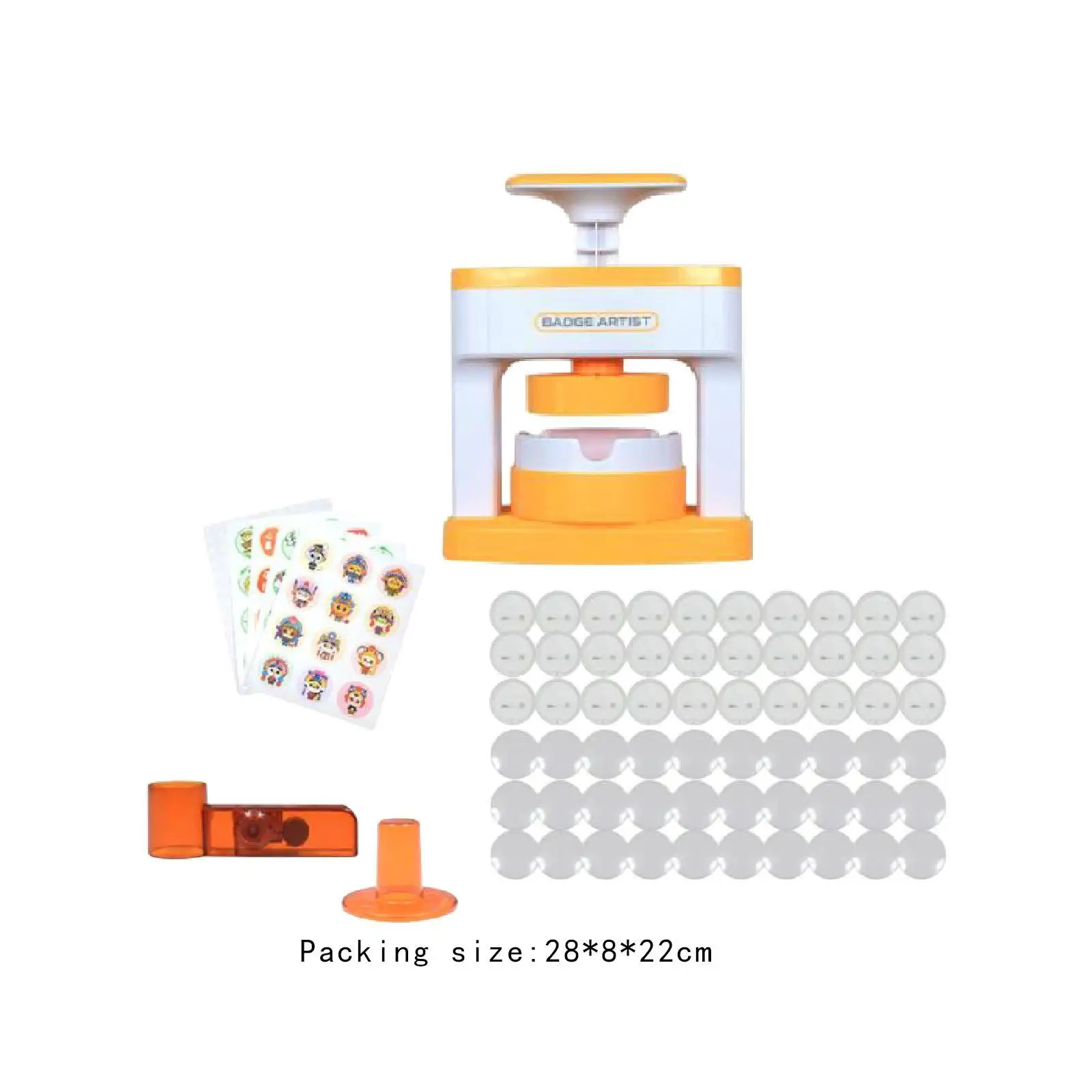 Pin Badge Maker Supplies with Cutting Tool Pin Button Maker Press Machine for Teens Kids Childrens Day Boys Girls Birthday Gift