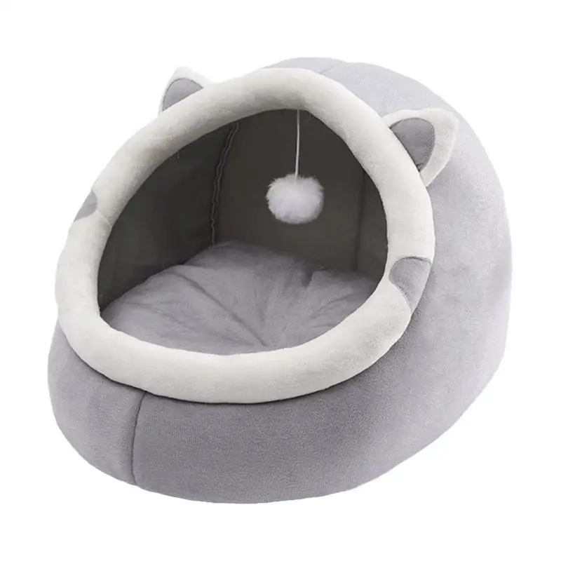 

Cat Bed Cave Comfortable Puppy Sleeping Bed Kitten Rabbit Kitten Cave Pet Nest Bed Cat House Dog Kennel With Removable Nest pad