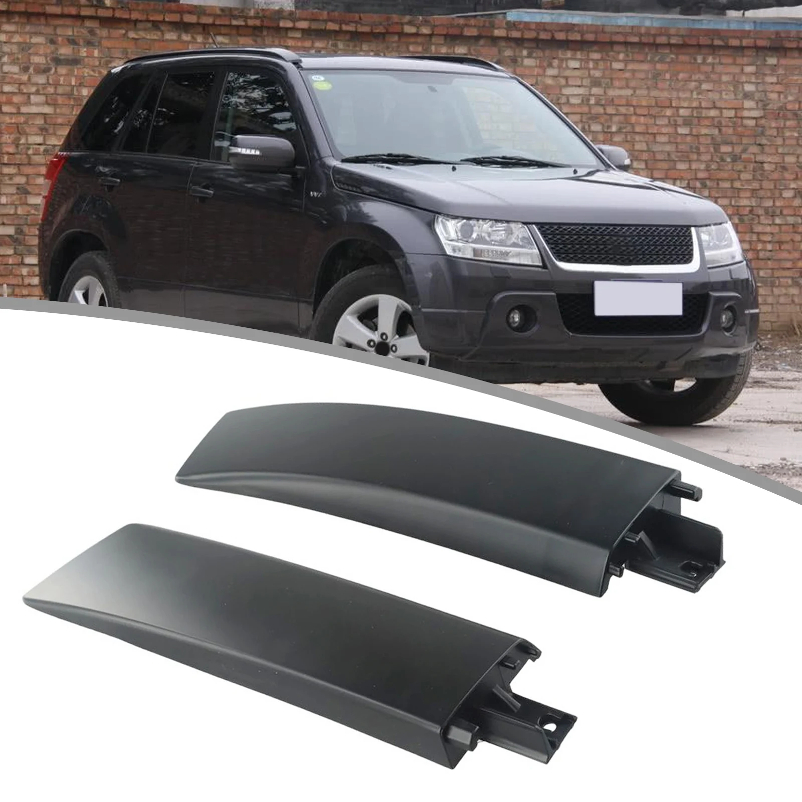Car Exterior Parts Roof Rack Rail End Cap Pair Fit For Suzuki Grand Vitara 2006-2015
