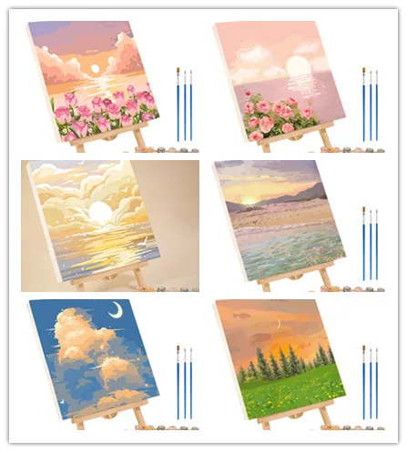 Flower Paint By Numbers Kit 1