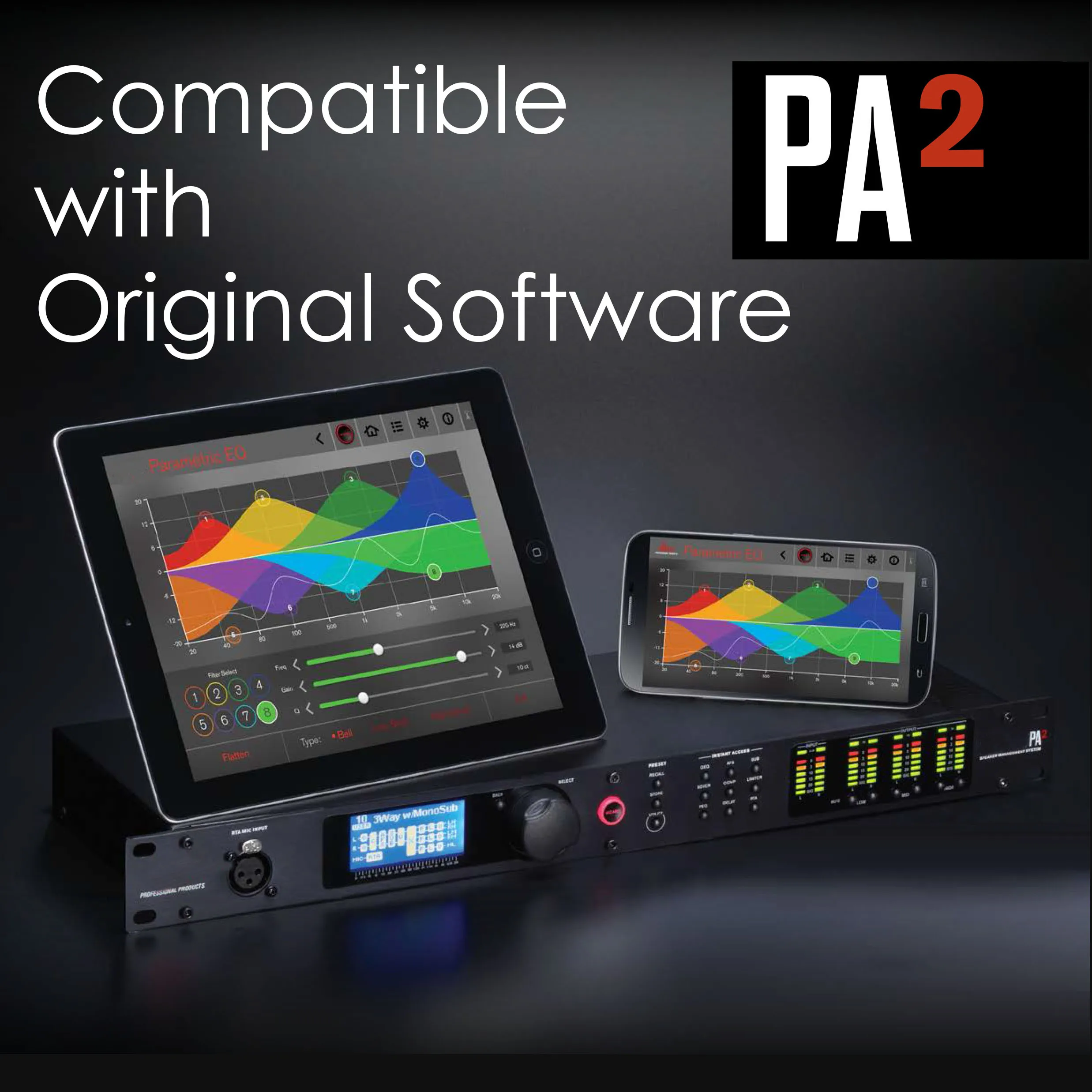 LCZ AUDIO PA2 DSP Digital Audio Processor Compatible Original Software Professional Stage Driver Rack Speaker Audio Equipment