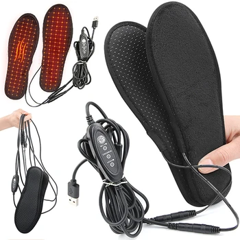 Electrically Heating Insoles Warm Thermal Insoles Foot Warmer Heating Shoe Pad for Women Men