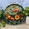 Silent Aluminum Wall Clock with Tropical Fish Design - Perfect for Bedroom & Valentine'S Day Decor Wall Clock Modern Design 5