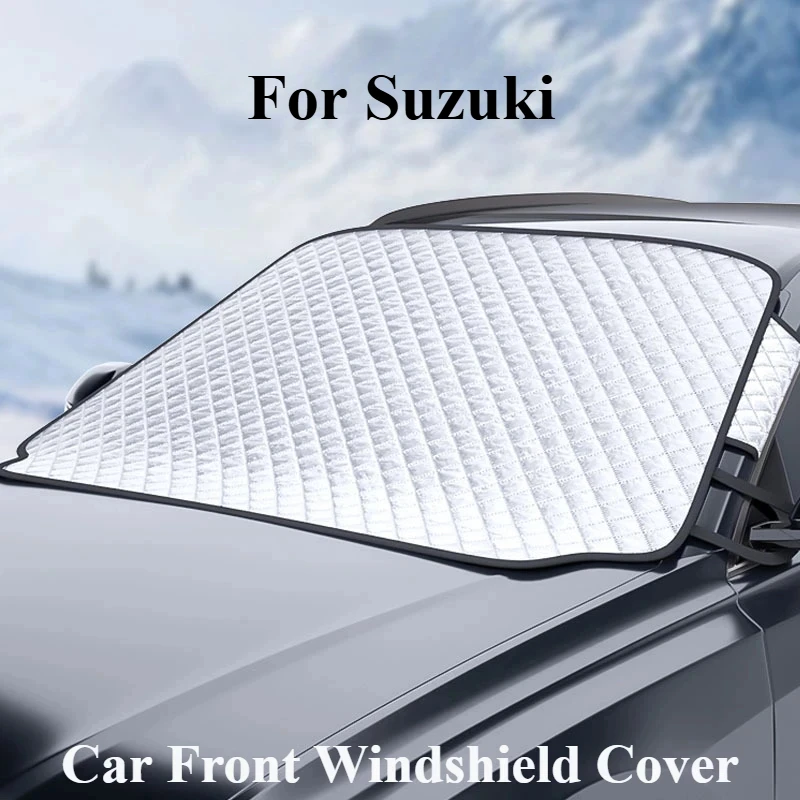 For Suzuki Ertiga Swift Wagon R Car Front Windshield Sunshades Anti-snow Cover Ice Frost Guard Sun Protection Waterproof Cover