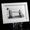 1/12PCS Acrylic Easels Table Top Plate Holder Clear  Plastic Dish Bowl Display Stand Rack Wedding Photo Frame Storage Decoration 3
