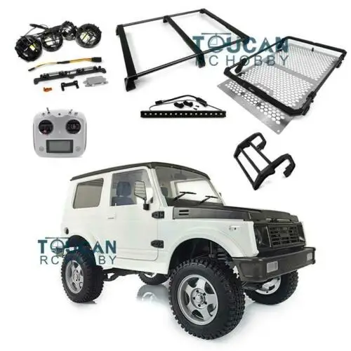 

RC SIXER1 Samurai Crawler Car Capo 1/6 Radio Control Climbing Vehicle Boy Toy I6S Motor ESC Roof Light Steering THZH0554
