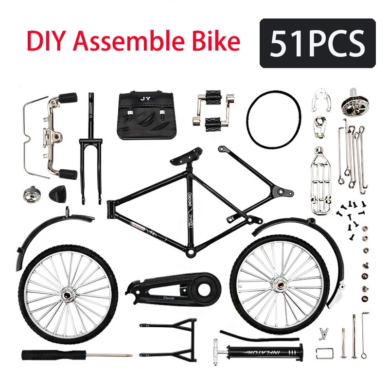 Figurine VTT Doigt – Mini Vélo De Montagne échelle 1/18, Modèle Noir, Décoration De Bureau Et Collection